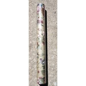 Borden Home Wall Paper Light Reflective Floral Gold Pink Strawberries WS5162